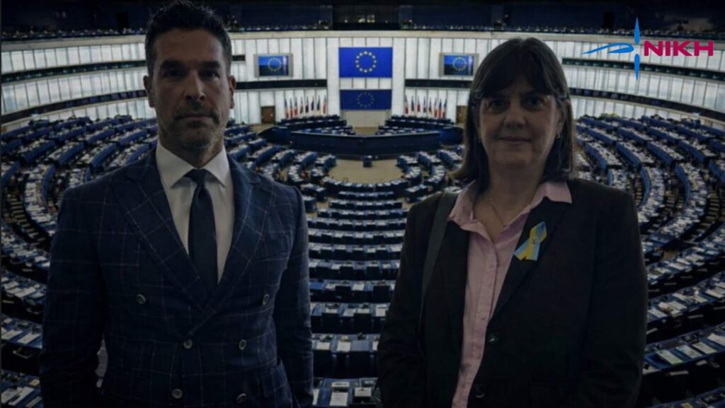 Ο ευρωβουλευτής της ΝΙΚΗΣ Νίκος Αναδιώτης κατά την παρέμβασή του στην Επιτροπή LIBE για τα σκάνδαλα των αγροτικών κονδυλίων και την απάτη στις ευρωπαϊκές επιδοτήσεις στην Ελλάδα