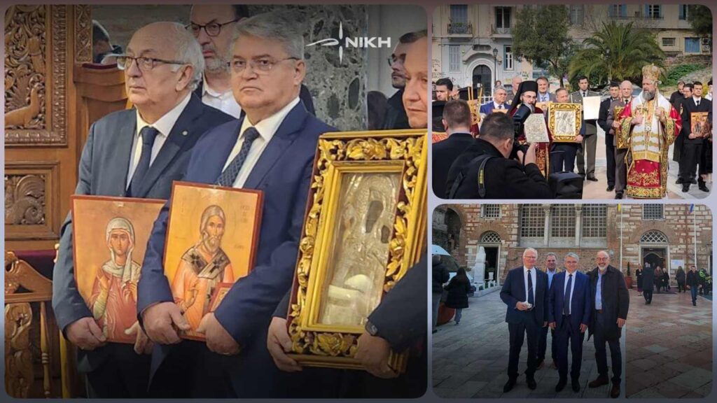 Παρουσία του Δημήτρη Νατσιού, στον Ι.Ν. Αγίου Δημητρίου Θεσσαλονίκης για την Κυριακή της Ορθοδοξίας