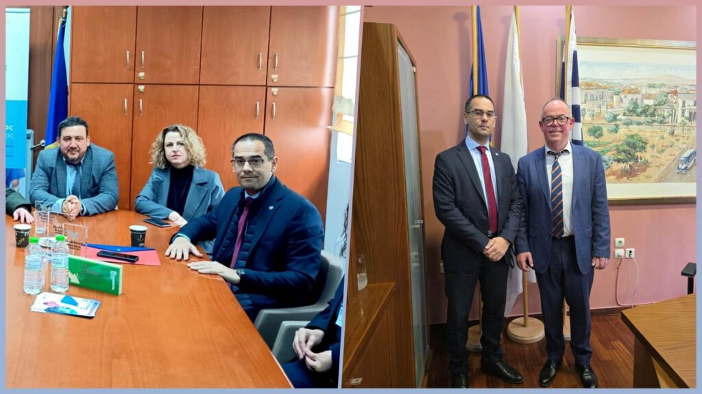 Διαδοχικές συναντήσεις του Γεωργίου Ρούντα με τη Διοίκηση του Γενικού Νοσοκομείου Λάρισας και το Επιμελητήριο Λάρισας Ο αντιπρόεδρος και βουλευτής Λάρισας της ΝΙΚΗΣ, Γεώργιος Ρούντας, σε διαδοχικές συναντήσεις με τη Διοίκηση του Γενικού Νοσοκομείου Λάρισας και τον πρόεδρο του Επιμελητηρίου Λάρισας, με αντικείμενο την υγεία, την επιχειρηματικότητα και τα προβλήματα της τοπικής κοινωνίας