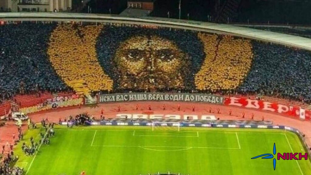 Η UEFA τιμωρεί την Ορθόδοξη Ιστορία – Η ΝΙΚΗ στο πλευρό των Σέρβων αδελφών μας για τη δίωξη της εικόνας του Αγίου Συμεών Κορεό φιλάθλων του Ερυθρού Αστέρα με την εικόνα του Αγίου Συμεών στο γήπεδο