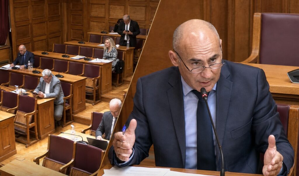Ο βουλευτής της ΝΙΚΗΣ Κομνηνός Δελβερούδης μιλά στη Διακομματική Επιτροπή για τον Πρωτογενή Τομέα σχετικά με τη νέα ΚΑΠ και τη στήριξη των παραγωγών
