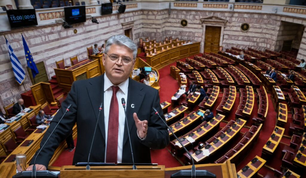 Δ. Νατσιός στη Βουλή: «Είστε κυβέρνηση περιορισμένης εθνικής κυριαρχίας – Παίζετε τις ζωές των Ελλήνων στα ζάρια» Ο Πρόεδρος της ΝΙΚΗΣ, Δημήτρης Νατσιός, στο βήμα της Βουλής κατά τη σφοδρή του τοποθέτηση για τα εθνικά θέματα, την Τουρκία, την Κύπρο, τη διαφθορά, την οικογένεια και τα προβλήματα των αγροτών.
