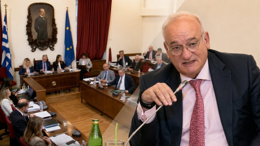 Ο Βουλευτής Β2 Δυτικού Τομέα Αθηνών της ΝΙΚΗΣ Ανδρέας Βορύλλας μιλά στην Επιτροπή Οικονομικών Υποθέσεων της Βουλής για τη διοικητική συνεργασία στον τομέα της φορολογίας και τη στελέχωση της Αρχής κατά του ξεπλύματος χρήματος