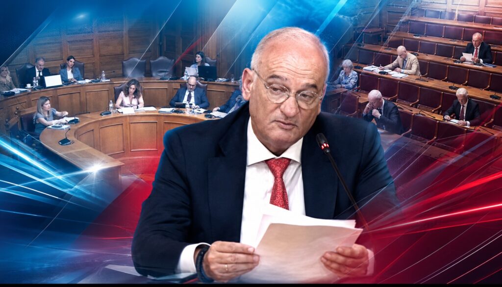 A. Βορύλλας: «Κράτος ταχύτατο για τράπεζες και servicers, αργό και αδύναμο για τον πολίτη» Ο βουλευτής Β2 Δυτικού Τομέα Αθηνών της ΝΙΚΗΣ, Ανδρέας Βορύλλας, κατά την παρέμβασή του στη Διαρκή Επιτροπή Οικονομικών Υποθέσεων για δανειολήπτες, servicers, εξωδικαστικό μηχανισμό και μισθολογικές ρυθμίσεις