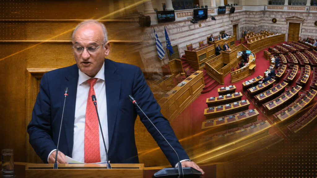 Βορύλλας: «Όταν ο πολίτης χάνει το σπίτι του, κάποιοι διαγράφουν εκατομμύρια» Ο βουλευτής της ΝΙΚΗΣ Ανδρέας Βορύλλας στο βήμα της Βουλής, κατά την ομιλία του για το καζίνο της Πάρνηθας, το Ταμείο Ανάκαμψης και το μεταναστευτικό