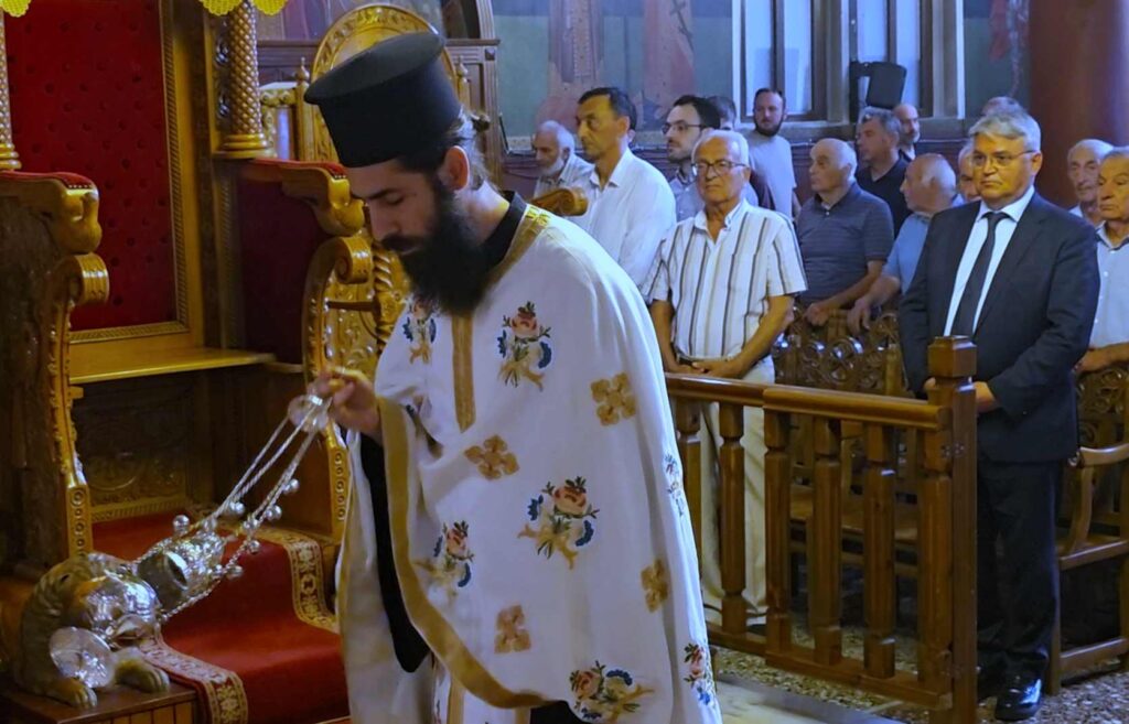 Ο Δημήτρης Νατσιός στο Μεσημέρι Θεσσαλονίκης για την εορτή του Αγίου Παντελεήμονος