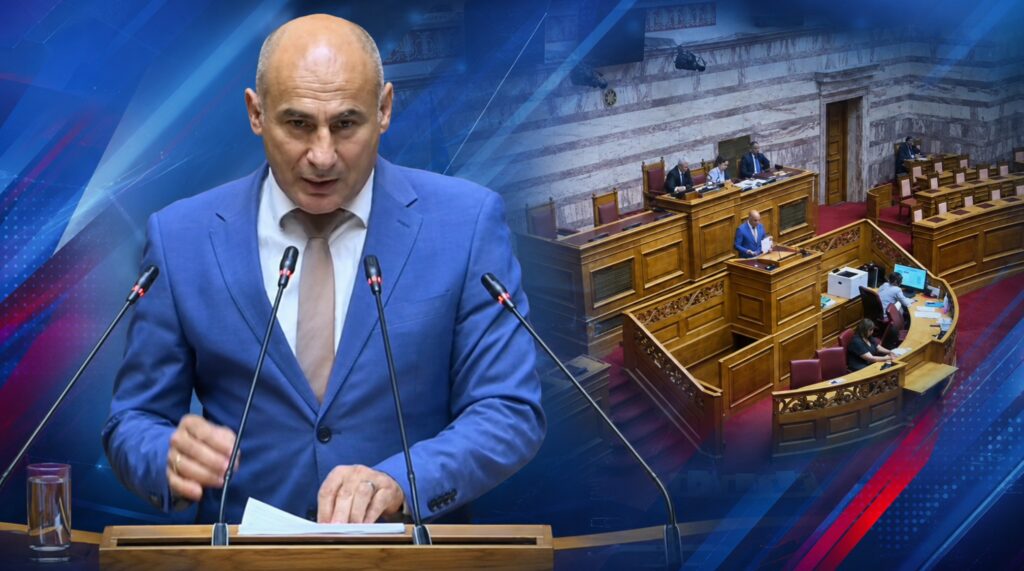 Δελβερούδης: «Η κυβέρνηση βαφτίζει προστασία την τραπεζική αισχροκέρδεια – Οι πολίτες είναι πλήρως απροστάτευτοι από τα καρτέλ» Ο βουλευτής Πιερίας της ΝΙΚΗΣ Κομνηνός Δελβερούδης μιλά στην Ολομέλεια της Βουλής για την προστασία των καταναλωτών
