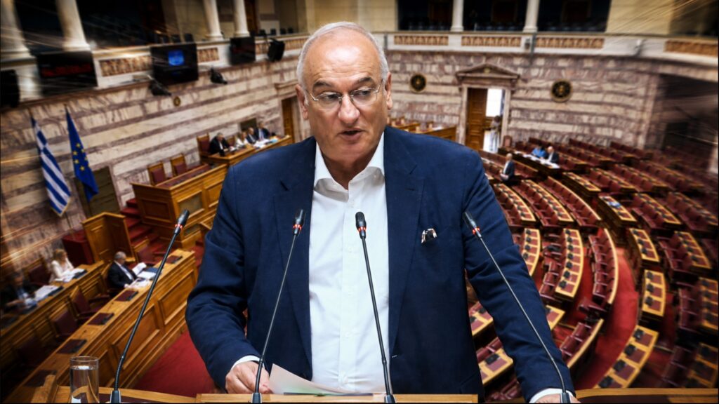 Ο Ανδρέας Βορύλλας της ΝΙΚΗΣ μιλά στην Ολομέλεια της Βουλής για το Ταμείο Ανάκαμψης, ασκώντας κριτική στην κυβέρνηση Μητσοτάκη