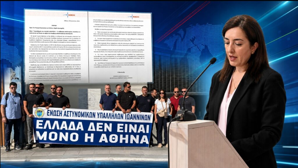 Κουρουπάκη: «Αδειάζουν τα Ιωάννινα από αστυνομικούς – Οι αποσπάσεις αποδυναμώνουν την αστυνόμευση σε ολόκληρη την Ήπειρο» Ασπασία Κουρουπάκη – Ερώτηση για την υποστελέχωση της Αστυνομίας στα Ιωάννινα, τις συνεχείς αποσπάσεις και την αστυνόμευση της Ηπείρου