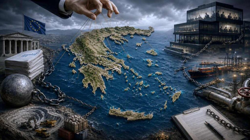 Η δημόσια περιουσία και οι στρατηγικές υποδομές της Ελλάδας παραδίδονται μέσω χρέους, παραχωρήσεων και μακροχρόνιων συμβάσεων