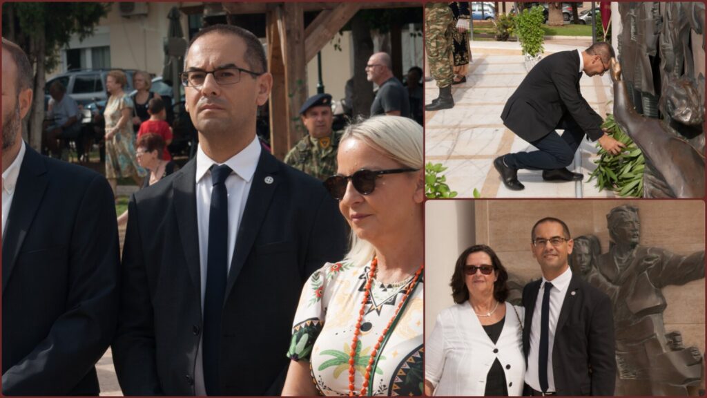 Η ΝΙΚΗ Κορινθίας και ο Γιώργος Ρούντας, τίμησαν τη μνήμη των Ελλήνων της Μικράς Ασίας Ο Αντιπρόεδρος της ΝΙΚΗΣ Γεώργιος Ρούντας καταθέτει στεφάνι στις εκδηλώσεις μνήμης του Μικρασιατικού Ελληνισμού στην Κόρινθο