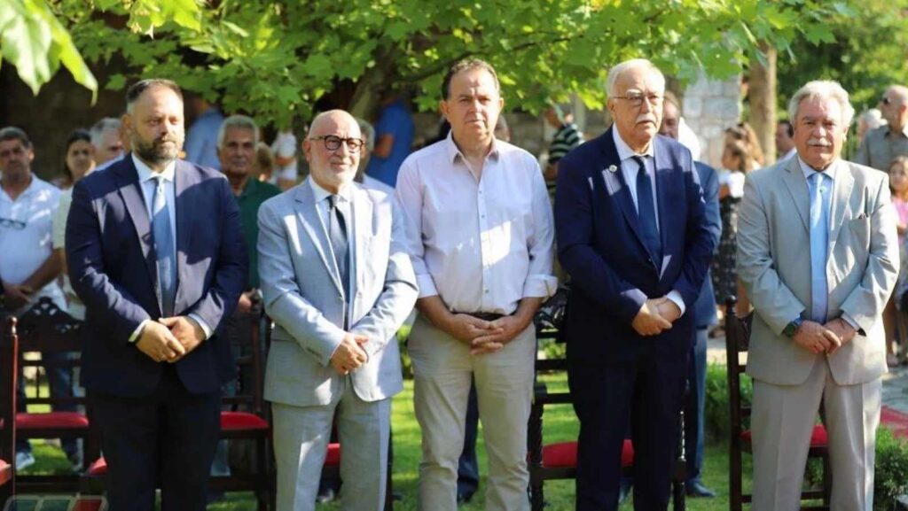Ο Σπύρος Τσιρώνης στην πανήγυρη της Παναγίας της Πλατανιώτισσας στην Αιγιάλεια