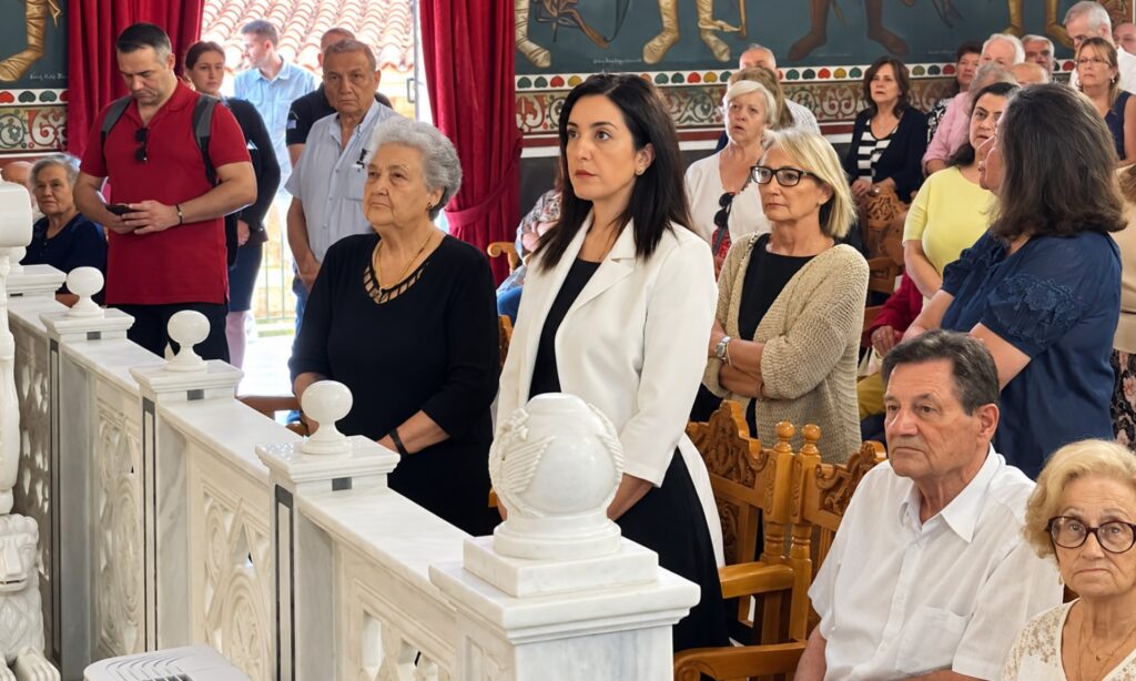 Η Ασπασία Κουρουπάκη στον πανηγυρικό Εσπερινό της Αγίας Σοφίας Νέου Ψυχικού. Το μήνυμά της για την πίστη, την ελπίδα, την αγάπη και την ενότητα