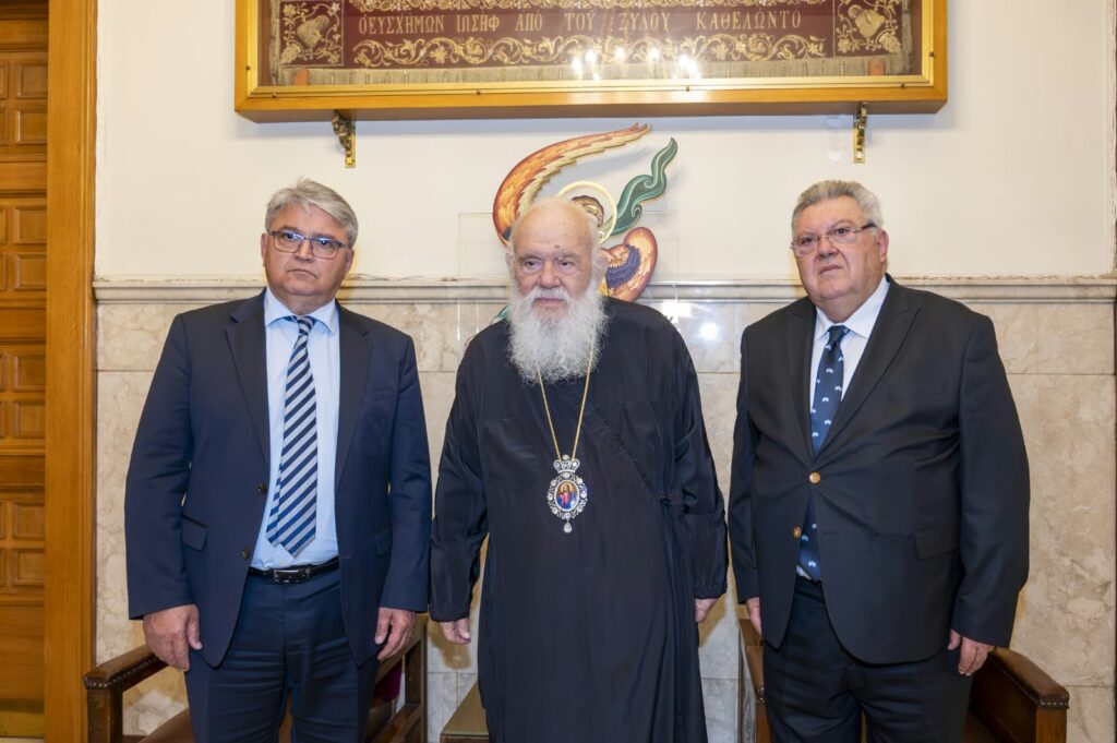 Συνάντηση Δ. Νατσιού με τον Αρχιεπίσκοπο Αθηνών και πάσης Ελλάδος Ιερώνυμο