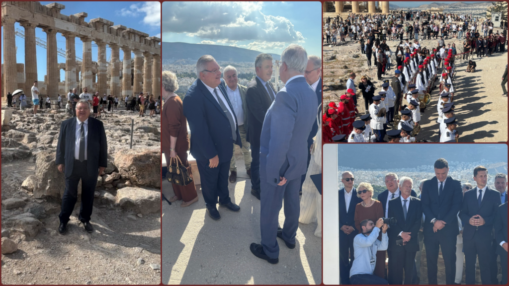 Ο βουλευτής Ανατολικής Αττικής της ΝΙΚΗΣ Τάσος Οικονομόπουλος στις εκδηλώσεις για την 82η επέτειο της Απελευθέρωσης της Αθήνας
